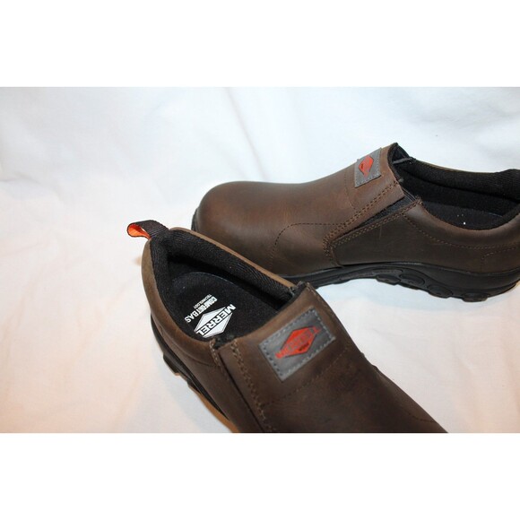 Merrell Men\'s Jungle Moc Leather Comp Toe Work Shoes SD EXPRESSO BROWN SZ 12 NEW main image 3